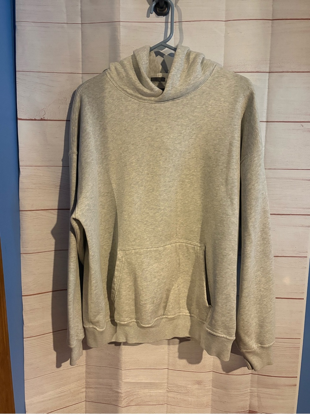 Abercrombie & Fitch Men's Crewneck Hoodie Oversized Medium - Light Gray